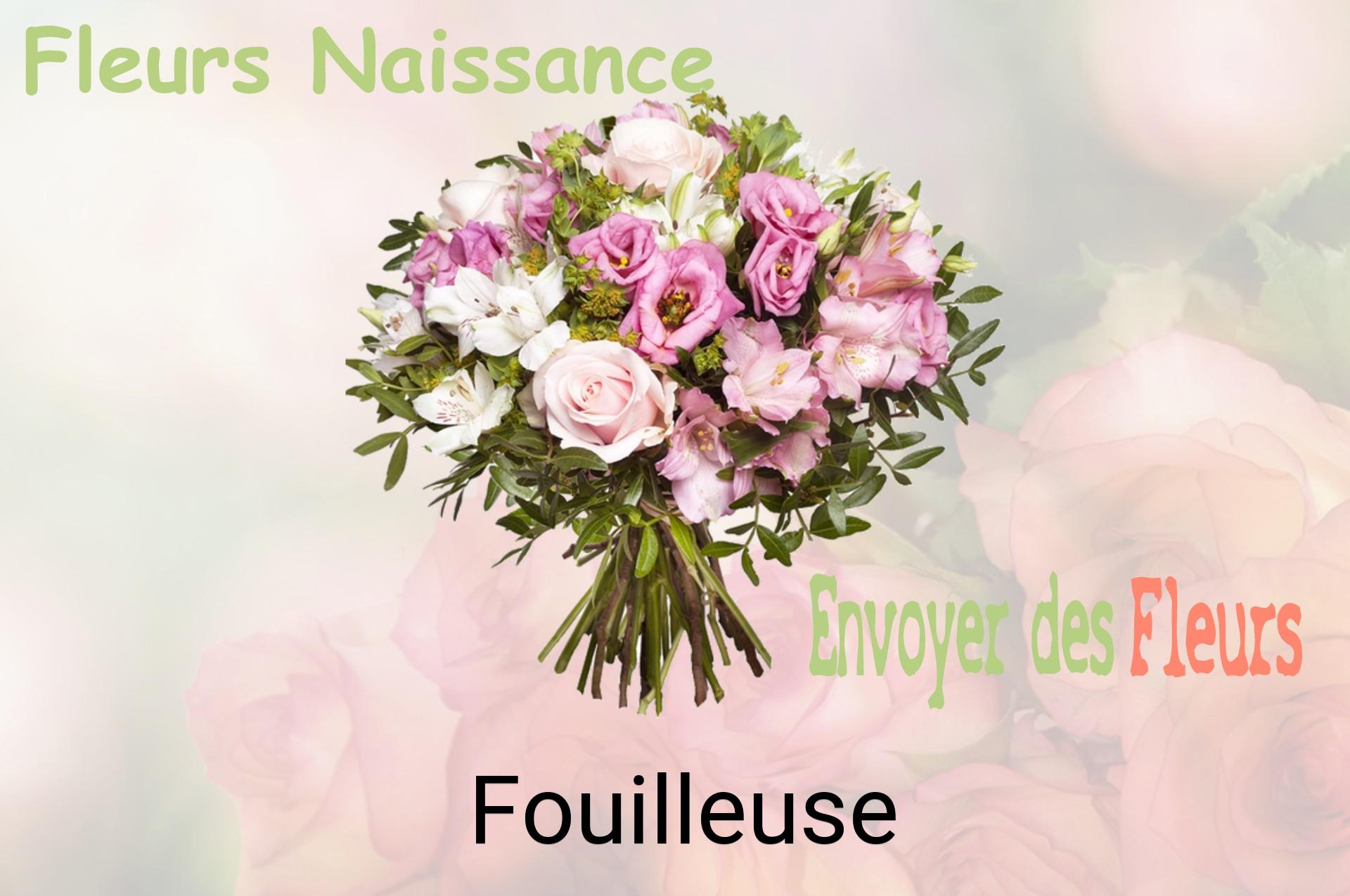 Bouquet de fleurs de naissance livré à Fouilleuse